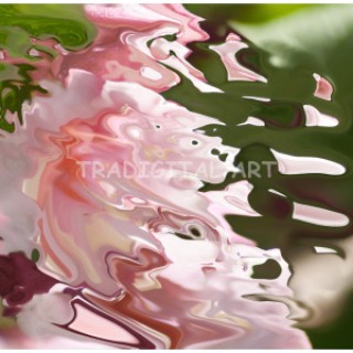 Abstract Pink Liquid Shape - Single Edition Print