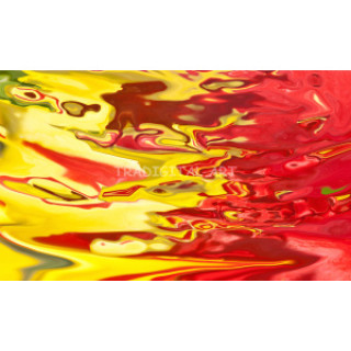 Abstract Red Yellow Flow Digital Art