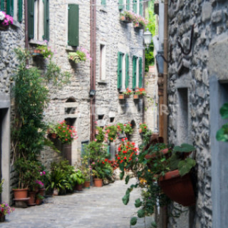 Alley in Italian Medieval Village