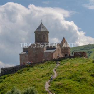 Gergeti Holy Trinity Church in Kazbegi