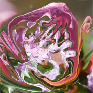 Violet and Lilac Shades in Abstract Fluid Shape Art