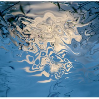 White and Blue Abstraction - Single Edition Print